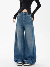 High - Waisted Loose Fit Wide - Leg Denim - COPPING THREADS - CHICISLAND